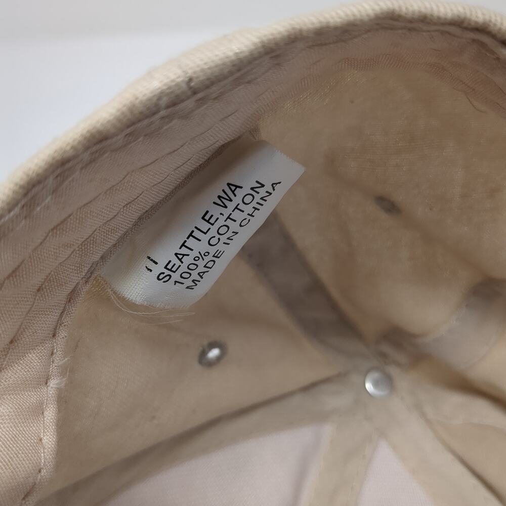 Skagway Alaska Strapback Hat Beige One Size Adjustable Embroidered - Picture 9 of 9